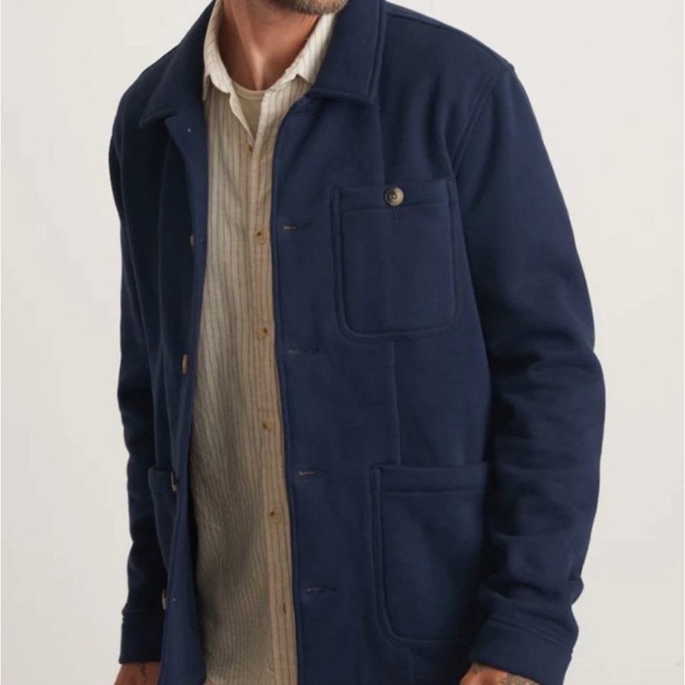 Marine Layer Deep Blue Shirt Jacket